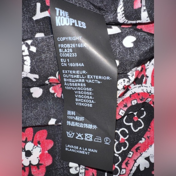 The Kooples
Western Paisley Print Peasant Dress Size 1 FR/ US Small NWT No Belt - Picture 12 of 12